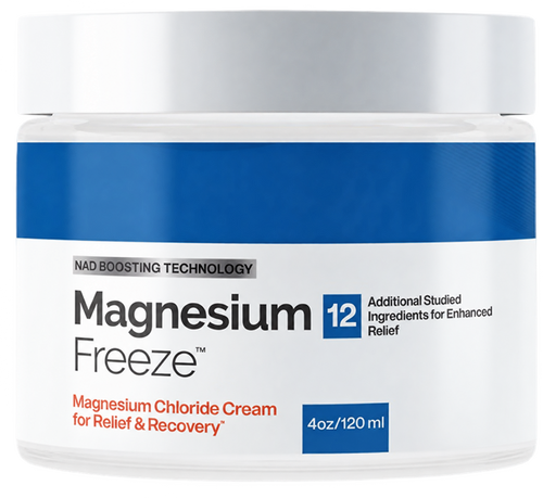Magnesium Freeze topical cream, 120 ml jar