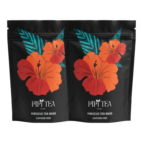 Two pouches of hibiscus herbal tea