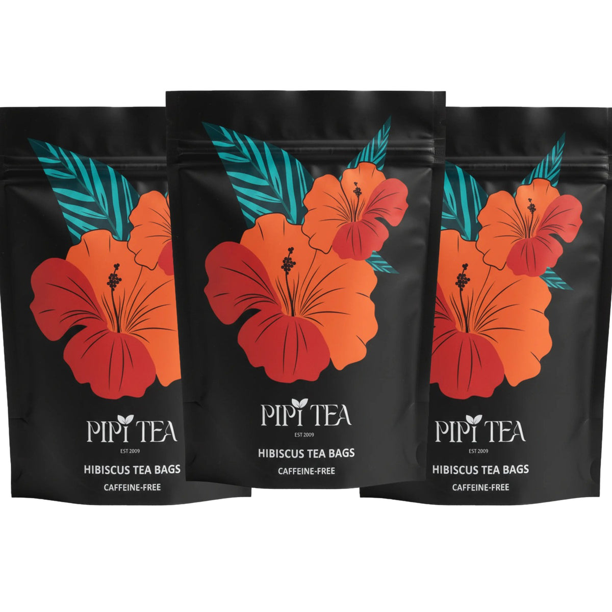 Three pouches of hibiscus herbal tea
