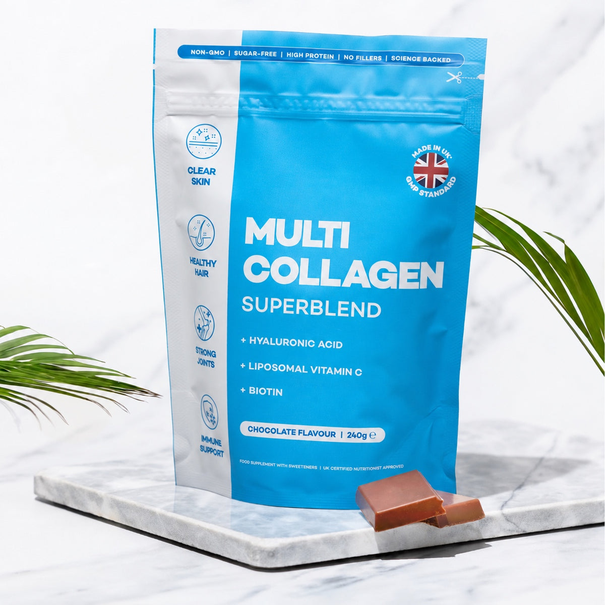 Multi Collagen Superblend, chocolate flavour, 240 g pouch